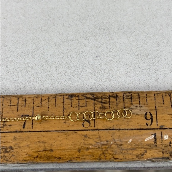 Gold plated Cross Virgin Mary Bracelet 8.5 inches - Picture 5 of 7